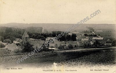 Carte postale ancienne Vue Générale — Villecerf (Seine-et-Marne)