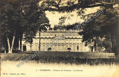Carte postale ancienne Château de Voisenon - La Pelouse — Voisenon (Seine-et-Marne)