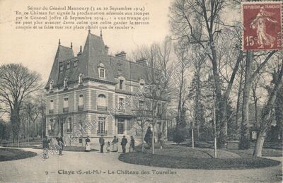 Carte postale ancienne Chateau des Tourelles — Claye-Souilly (Seine-et-Marne)