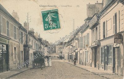 Carte postale ancienne Grand'Rue — Claye-Souilly (Seine-et-Marne)