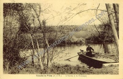 Carte postale ancienne L'Yerres à la Fresnaye — Combs-la-Ville (Seine-et-Marne)