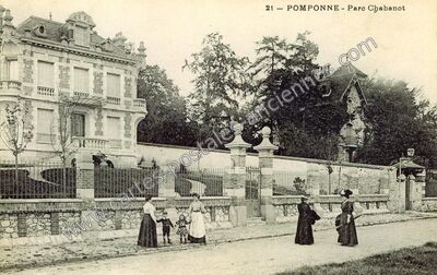 Carte postale ancienne Parc Chabanot — Pomponne (Seine-et-Marne)