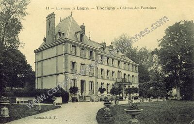 Carte postale ancienne Chateau des Fontaines — Thorigny-sur-Marne (Seine-et-Marne)