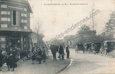 Carte postale ancienne Route de Vaujours — Villeparisis (Seine-et-Marne)
