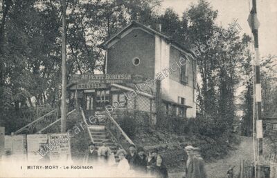 Carte postale ancienne Au Petit Robinson — Villeparisis (Seine-et-Marne)