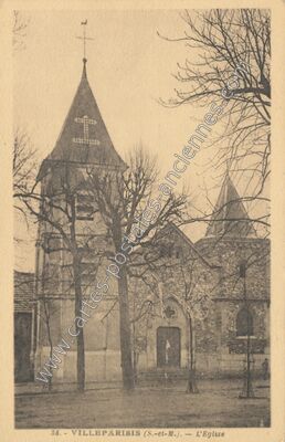 Carte postale ancienne L'Eglise — Villeparisis (Seine-et-Marne)