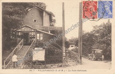 Carte postale ancienne Au Petit Robinson, Jardins et Bosquets — Villeparisis (Seine-et-Marne)