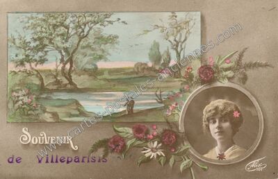 Carte postale ancienne Souvenir — Villeparisis (Seine-et-Marne)