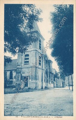Carte postale ancienne L'Eglise — Villeparisis (Seine-et-Marne)
