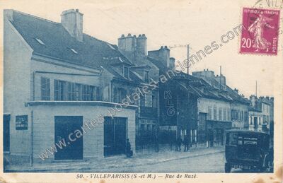 Carte postale ancienne Rue de Ruzé — Villeparisis (Seine-et-Marne)
