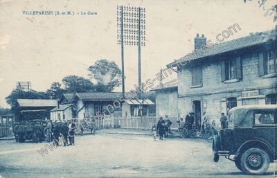 Carte postale ancienne La Gare — Villeparisis (Seine-et-Marne)