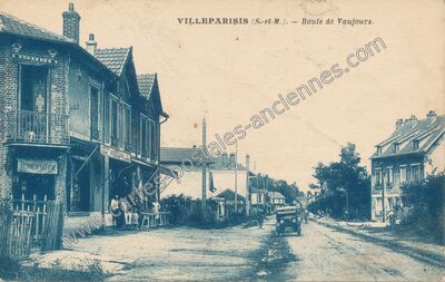 Carte postale ancienne Route de Vaujours — Villeparisis (Seine-et-Marne)