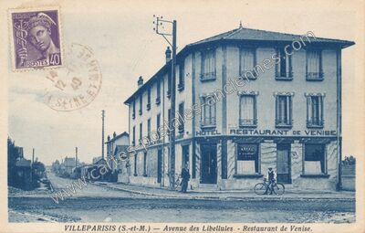 Carte postale ancienne Avenue des Libellules. - Restaurant de Venise — Villeparisis (Seine-et-Marne)