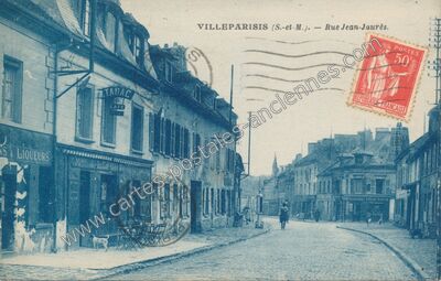 Carte postale ancienne Rue Jean-Jaurès — Villeparisis (Seine-et-Marne)