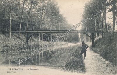 Carte postale ancienne La Passerelle — Villeparisis (Seine-et-Marne)