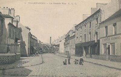 Carte postale ancienne La Grande Rue — Villeparisis (Seine-et-Marne)