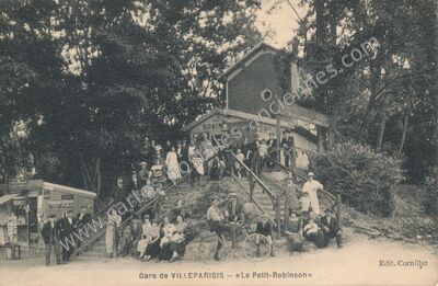 Carte postale ancienne Gare — «Le Petit-Robinson — Villeparisis (Seine-et-Marne)
