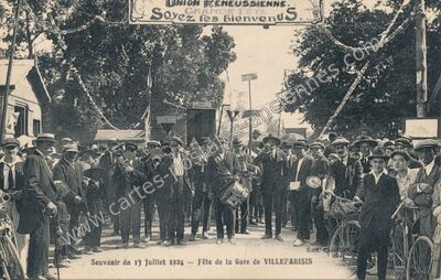 Carte postale ancienne Union Reneussienne. Grande Fête — Villeparisis (Seine-et-Marne)