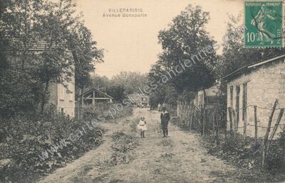 Carte postale ancienne Avenue Bonaparte — Villeparisis (Seine-et-Marne)