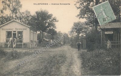 Carte postale ancienne Avenue Bonaparte — Villeparisis (Seine-et-Marne)