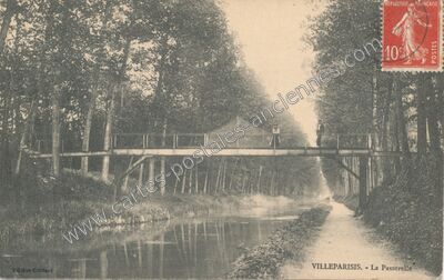 Carte postale ancienne La Passerelle — Villeparisis (Seine-et-Marne)