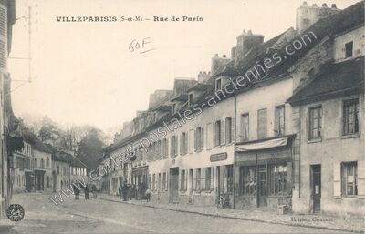 Carte postale ancienne Rue de Paris — Villeparisis (Seine-et-Marne)