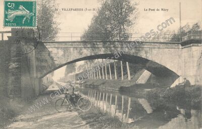Carte postale ancienne Le Pont de Mitry — Villeparisis (Seine-et-Marne)