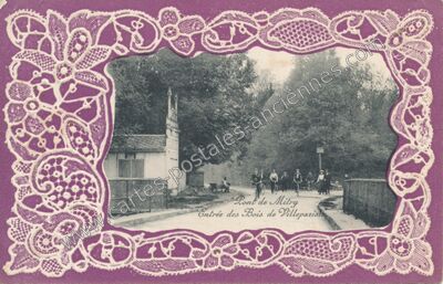Carte postale ancienne Pont de Mitry, Entrée des Bois — Villeparisis (Seine-et-Marne)