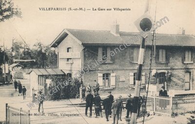 Carte postale ancienne La Gare — Villeparisis (Seine-et-Marne)
