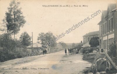 Carte postale ancienne Pavé de Mitry — Villeparisis (Seine-et-Marne)