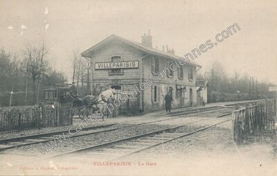 Carte postale ancienne La Gare — Villeparisis (Seine-et-Marne)