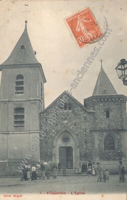 Carte postale ancienne L'Eglise — Villeparisis (Seine-et-Marne)