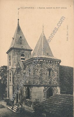 Carte postale ancienne L'Eglise, datant du XVIe siècle — Villeparisis (Seine-et-Marne)
