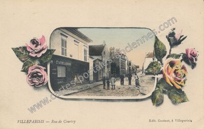 Carte postale ancienne Rue de Courtry — Villeparisis (Seine-et-Marne)