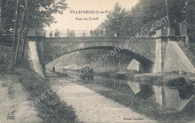 Carte postale ancienne Pont du Canal — Villeparisis (Seine-et-Marne)