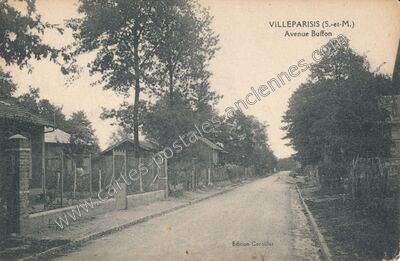 Carte postale ancienne Avenue Buffon — Villeparisis (Seine-et-Marne)