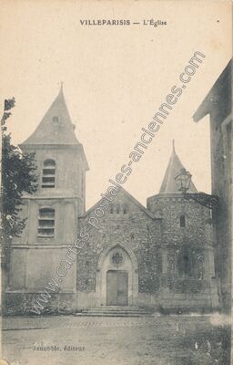 Carte postale ancienne L'Église — Villeparisis (Seine-et-Marne)