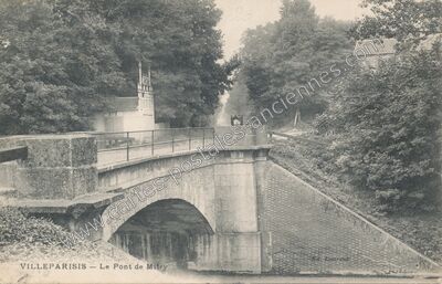 Carte postale ancienne Le Pont de Mitry — Villeparisis (Seine-et-Marne)