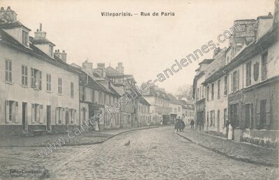 Carte postale ancienne Rue de Paris — Villeparisis (Seine-et-Marne)