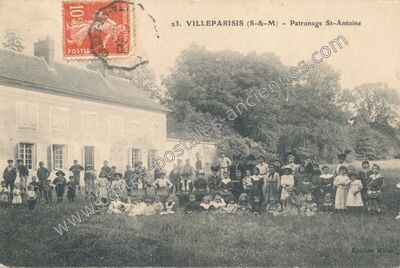 Carte postale ancienne Patronage St-Antoine — Villeparisis (Seine-et-Marne)