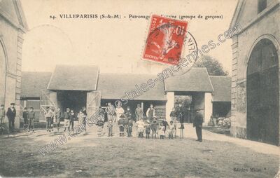 Carte postale ancienne Patronage Sointaine (groupe de garçons) — Villeparisis (Seine-et-Marne)