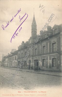 Carte postale ancienne La Mairie — Villeparisis (Seine-et-Marne)