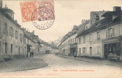 Carte postale ancienne La Grande-Rue — Villeparisis (Seine-et-Marne)