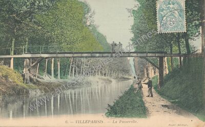 Carte postale ancienne La Passerelle — Villeparisis (Seine-et-Marne)