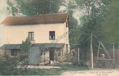 Carte postale ancienne Oasis de la Passerelle — Villeparisis (Seine-et-Marne)