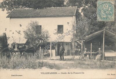 Carte postale ancienne Oasis de la Passerelle — Villeparisis (Seine-et-Marne)