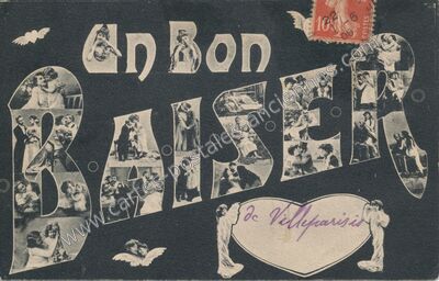 Carte postale ancienne Un Bon Baiser — Villeparisis (Seine-et-Marne)