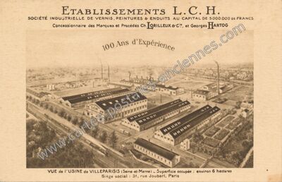 Carte postale ancienne Vue de l'usine — Villeparisis (Seine-et-Marne)