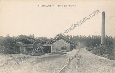 Carte postale ancienne Entrée des Plâtrières — Villeparisis (Seine-et-Marne)