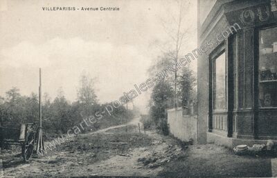 Carte postale ancienne Avenue Centrale — Villeparisis (Seine-et-Marne)